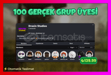 +100 Gerçek Kaliteli Grup Üyesi