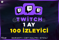100 İzleyici | 1 Ay | Twitch