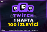 100 İzleyici | 1 Hafta | Otomatik | Twitch