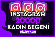 ⭐️[%100 KADIN] INSTAGRAM 20000 KADIN BEĞENİ