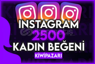 ⭐️[%100 KADIN] INSTAGRAM 2500 KADIN BEĞENİ