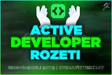 ⭐️[%100 KALICI!] Active Developer Rozeti ⭐️