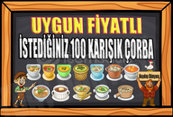 100 KARIŞIK ÇORBA