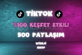 ⭐️%100 KEŞFET ETKİLİ TİKTOK 500 PAYLAŞIM⭐️