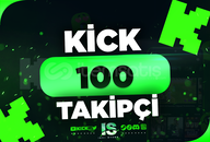 ⭐100 Kick Takipçi - HIZLI BÜYÜME⭐