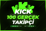 100 Kick Takipçi - HIZLI BÜYÜME