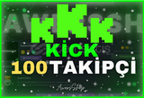 ⭐[GARANTİLİ] 100 KİCK TAKİPÇİ | OTOMATIK TESLİM