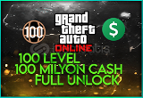 100 Level + 100M Cash + Full Unlock