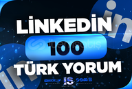 ⭐100 Linkedin Türk Yorum - HIZLI⭐