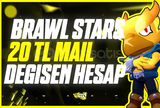 ⭐[%100 MAİL] 20 Tl Random | Brawl Stars