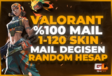 ⭐%100 MAİL DEĞİŞEN 1-120 SKİN RANDOM HESAP⭐