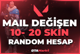 ⭐%100 MAİL DEĞİŞEN 10-20 SKİN RANDOM HESAP ⭐
