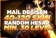 ⭐%100 MAİL DEĞİŞEN 40-120 SKİN RANDOM