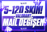 ⚡️[%100 MAİL] MAİL DEĞİŞEN 5-120 SKİN RANDOM⚡️