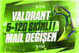 ⚡️[%100 MAİL] MAİL DEĞİŞEN 5-120 SKİN RANDOM⚡️