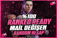 ⭐%100 MAİLLİ RANKED READY +20 LEVEL⭐