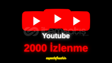 %100 Organik & Kalıcı YouTube 2000 İzlenme