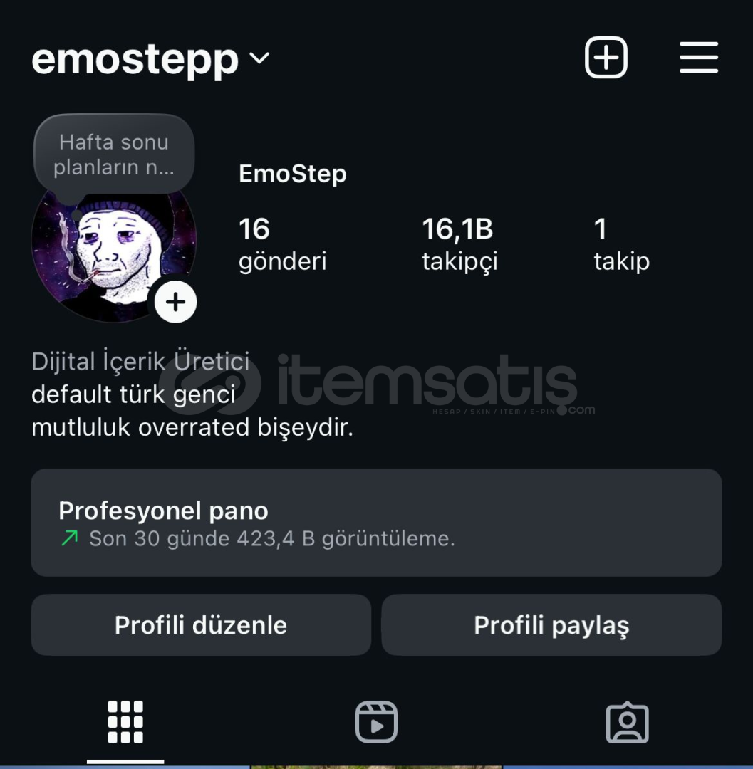 %100 ORGANİK 16k TAKİPÇİLİ HESAP %100 ORGANİK 16k TAKİPÇİLİ HESAP