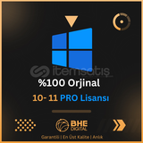 %100 Orjinal Windows 10-11 Pro Lisansı 