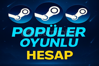 ⚡️%100 POPÜLER OYUNLU STEAM RANDOM HESAP ⚡️