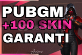 ⭐+100 SKIN GARANTI! PUBGM RANDOM HESAP