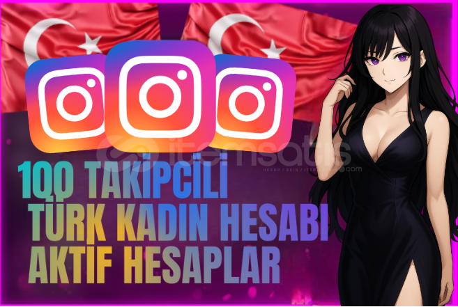 100 TAKİPCİLİ TÜRK KADIN HESABI AKTİF  100 TAKİPCİLİ TÜRK KADIN HESABI AKTİF