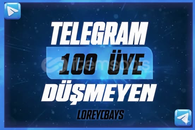 100 TELEGRAM ÜYESİ / 30 GÜN GARANTİLİ HIZLI 