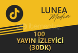 100 TİKTOK YAYIN İZLEYİCİ | 30DK | 