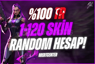 ⭐%100 TR 1-120 SKİN GARANTiLİ RANDOM HESAP⭐