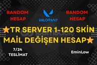 ⭐ %100 TR 1-120 Skin • Mail Değişen Hesap ⭐