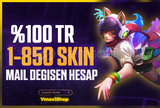 ⭐[%100 TR] 1-850 SKİN MAİL DEĞİŞEN HESAP