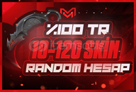 ⭐%100 TR 10-120 SKİN GARANTİLİ RANDOM HESAP⭐