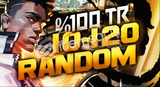 ⭐%100 TR 10-120 SKİN RANDOM HESAP⭐