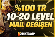 ⭐[100% TR] 10-25 LEVEL MAİL DEĞİŞEN HESAP