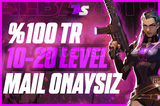 ⭐%100 TR | 10-20 LEVEL | MAİL ONAYSIZ⭐