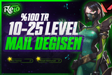 ⭐%100 TR 10-25 LEVEL MAİL DEĞİŞEN! ✅