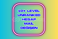 ⭐%100 TR 10+ UNRANKED MAİL DEĞİŞEN⭐