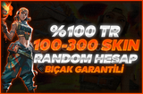 %100 TR 100-300 skin arası random hesap 