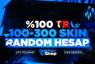 ⭐%100 TR 100-300 Skin Garantili Random Hesap⭐ ⭐%100 TR 100-300 Skin Garantili Random Hesap⭐