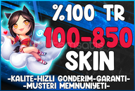 ❤️100% TR➜ 100-850 Skin Random ✧ Oto + Garanti⭐