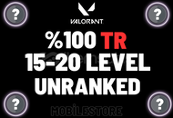 %100 TR 15-20 LEVEL UNRANKED HESAPLAR