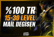 ⭐[%100 TR] 15-30 LEVEL UNRANKED MAİL DEĞİŞEN⭐