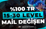 ⭐[%100 TR] 15-30 LEVEL UNRANKED MAİL DEĞİŞEN⭐