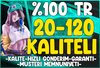 %100 TR❤️20-120 Skin [KALİTELİ STOK]⭐