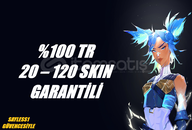 %100 TR 20 – 120 SKİNLİ RANDOM HESAP