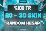 ⭐️ [%100 TR] 20-30 SKİN RANDOM HESAP