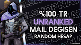 ⭐%100 TR +20 Level Mail Onaysız Ranked Ready ⭐