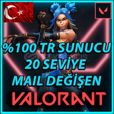 %100 TR 20 SEVİYE UNRANKED HESAP