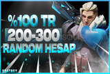 [(%100 TR) 200-300 SKİN RANDOM HESAP]