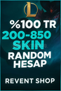 ⭐%100 TR │ 200-850 SKİN RANDOM HESAP